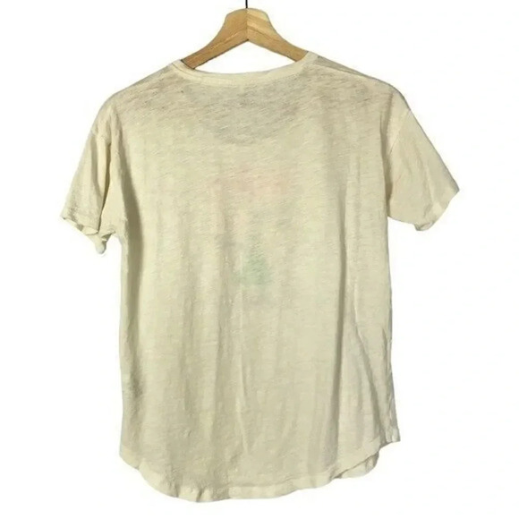 Madewell Paradise Parrots Ivory White Graphic Short Sleeve T-Shirt S - Picture 3 of 4